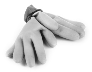 Protective gloves isolated on white