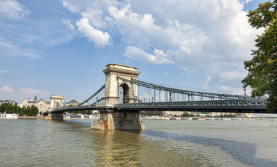 Obraz premium Chain Bridge is a symbol to Budapest