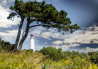 Lechtturm Dombusch auf der Insel Hiddensee