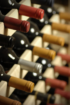 Fototapeta Wine bottles