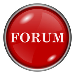 Red round glossy icon