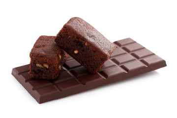 Chocolate bar and Brownie