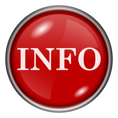 Red round glossy icon