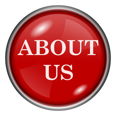 Red round glossy icon