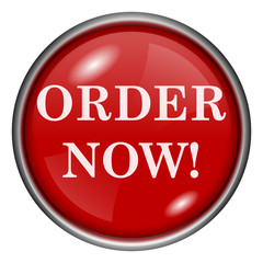 Red round glossy icon