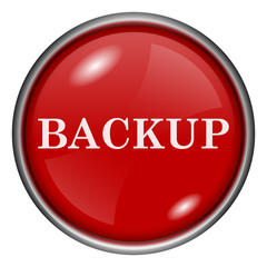 Red round glossy icon