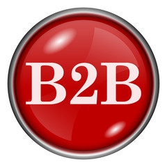 Red round glossy icon
