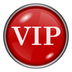 Red round glossy icon