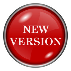 Red round glossy icon