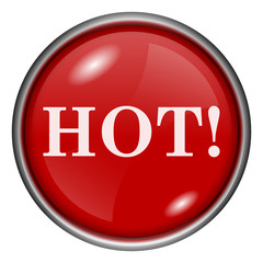 Red round glossy icon