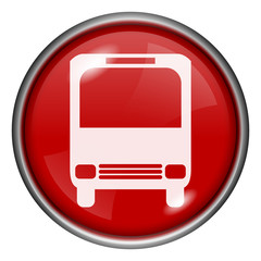 Red round glossy icon