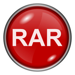 Red round glossy icon