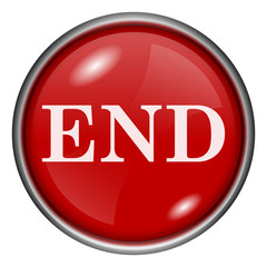 Red round glossy icon