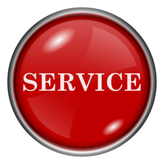 Red round glossy icon