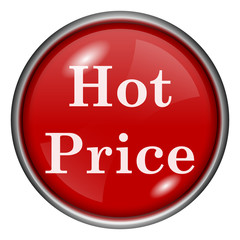 Red round glossy icon