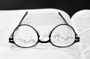 Stock market charts analysis