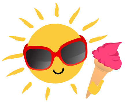 Sonne mit Eis
