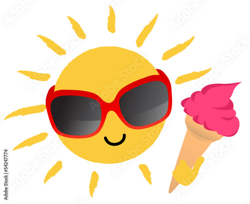 "Sonne mit Eis" Stockfotos und lizenzfreie Vektoren auf