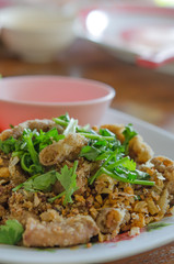 deep fried Pork's colon