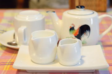 white cup