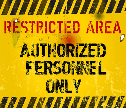 restricted area, prohibition sign,vector