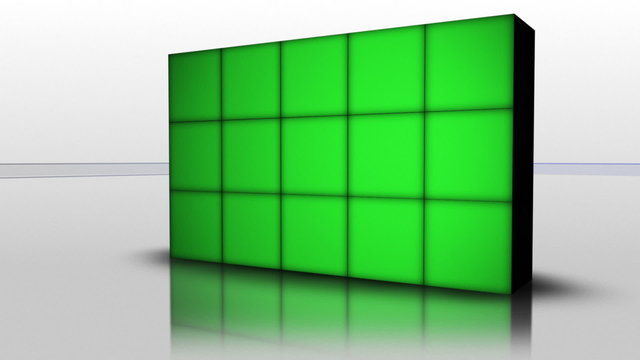 Falling Green Screen Cubes, Loop - HD1080