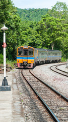 Obraz premium Railway station with train