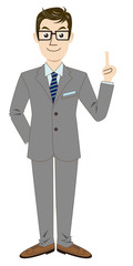 説明をするビジネスマン