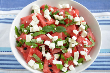 Wassermelonen Feta Salat