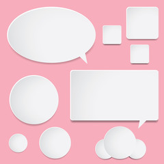 speech bubbles vector