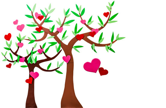 love hearts tree