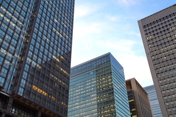 Fototapeta na wymiar The high-rise buildings