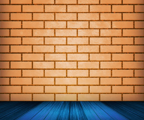 Orange Brick Room Backdrop