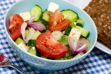 Fresh vegetable salad.
