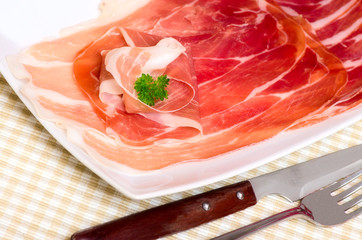 Parma ham. Italy.