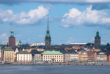 View of the old town of Stockholm. Sweden.