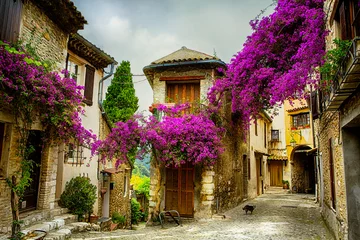 Abwaschbare Fototapete Nice Kunst schöne Altstadt der Provence