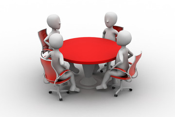 3d person at a conference table