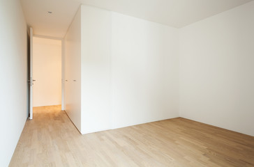 interior new house, empty room with door