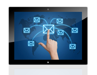 Tablet Communication concept