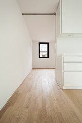 interior new house, modern white kitchen, detail