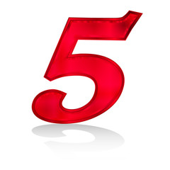 ５　数字　エンブレム