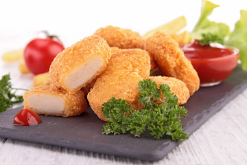 fried chicken nuggets