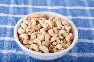 Bowl of Salted Cashews