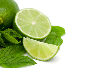 lime and peppermint