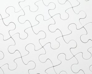 Part of completed white puzzle