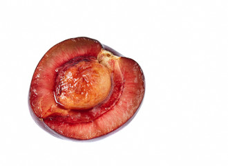 Fototapeta premium One half of a picota cherry