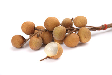 Longan isolated in white background