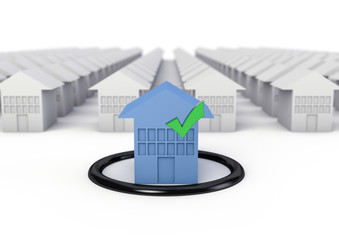 Fototapeta premium Houses isolated