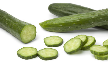 Japanese cucumbers and slices